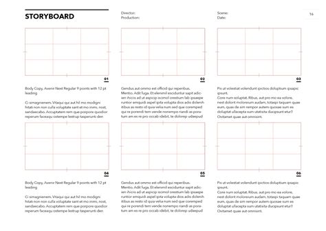 16 9 storyboard template|indesign storyboard template.